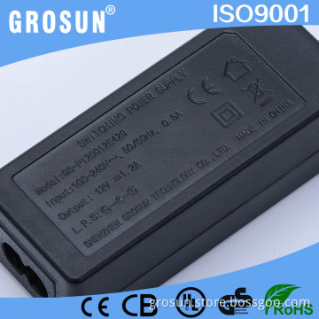 Best Quality Desktop Power Supply 12Volt 12V 1.2A Regulated AC Adapter Charger 15W Adapter for laptop with CE Certificate